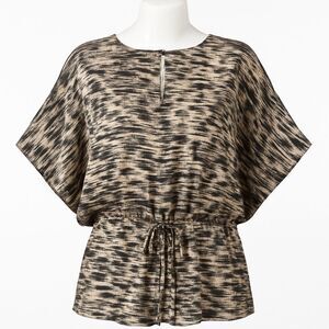 Michael Kors Batwing Snakeskin loose blouse SMALL